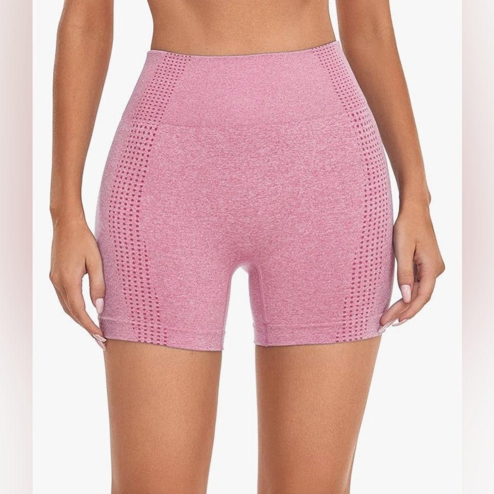 NEW - Yoga Basic 3pcs Seamless High Stretch Sports Shorts. Medium. - Picture 3 of 7